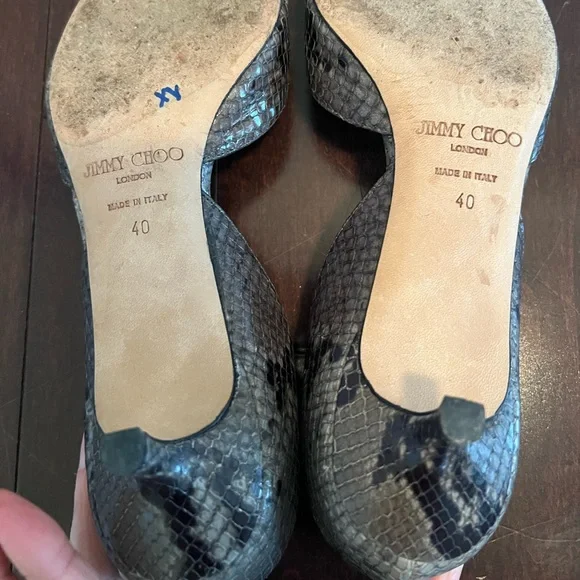 Jimmy Choo python snake print kitten heel - Picture 3 of 5